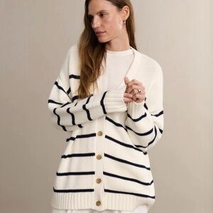 NWT SMALL Jenni Kayne Chloe Cardigan Navy Striped